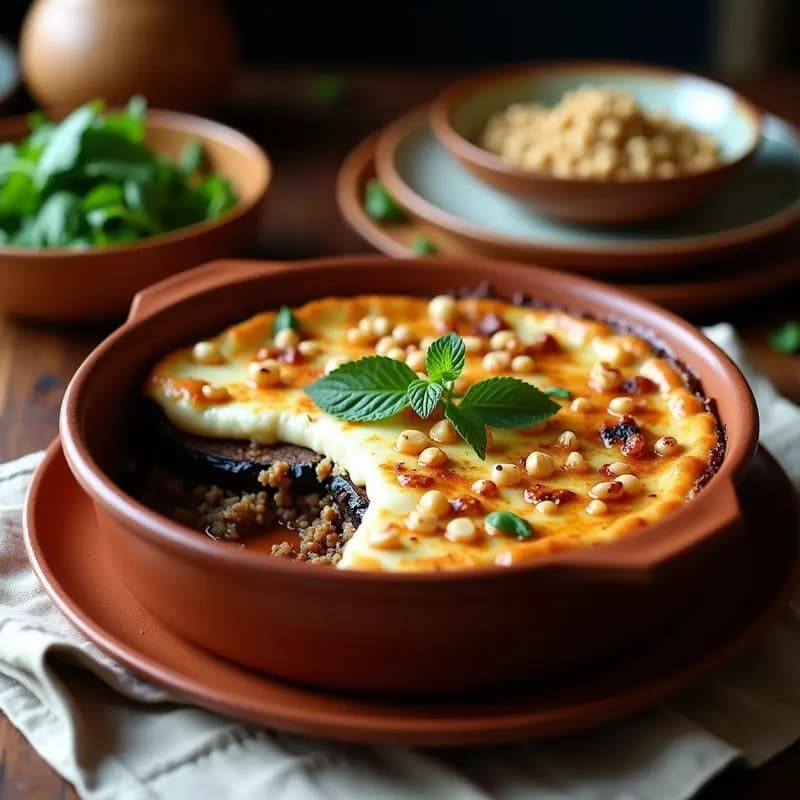 Pastel de Berenjena y Cordero al Estilo Libanés: Receta de Musaka Árabe sin Gluten