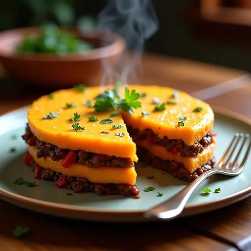 Pastel de Carne y Puré de Batata: Receta Argentina en Capas sin Horno