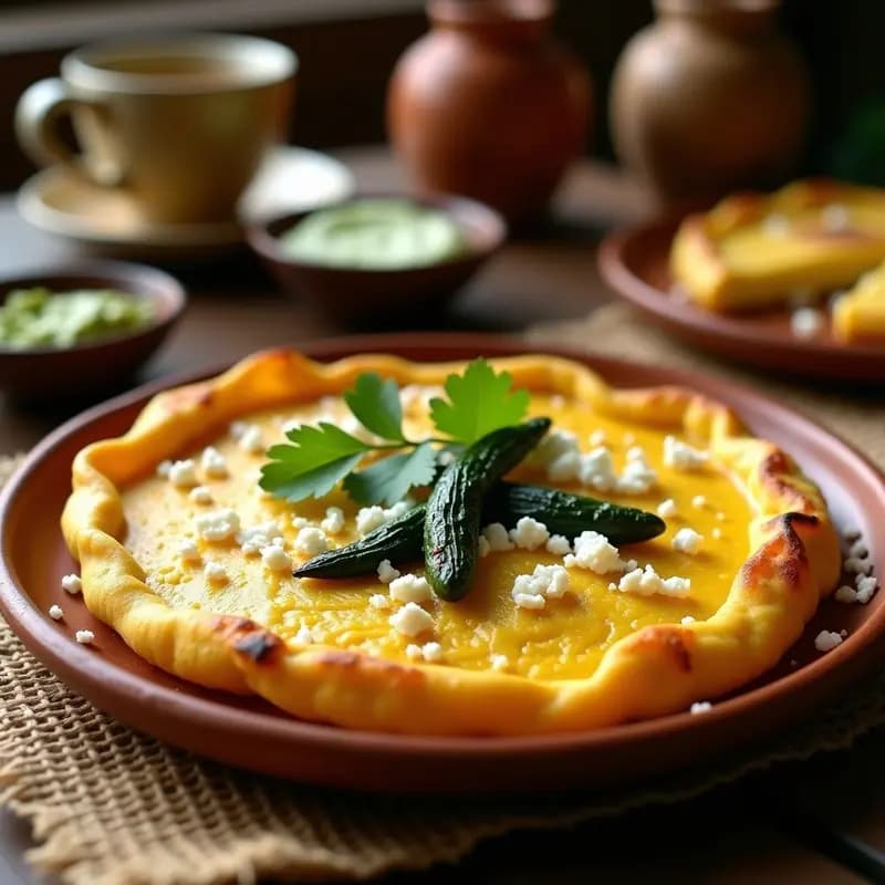 Pastel de Elote Mexicano con Chiles Poblano: Receta Sin Harina para Desayuno