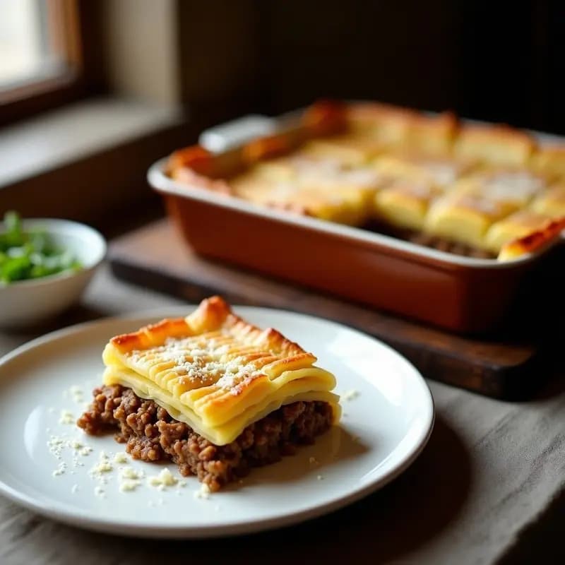 Pastel de Papa Argentino: Láminas de Patata Rellenas de Carne