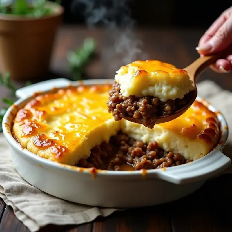 Pastel de Papa Irlandés con Carne Molida de Cordero: Receta Contundente y Económica