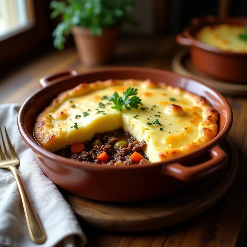 Pastel de Papas y Carne de Soja Texturizada: Receta Vegana de Comfort Food en Olla Lenta