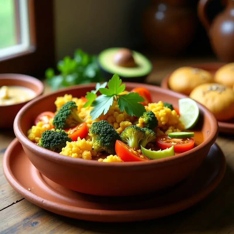 Pav Bhaji de Coliflor y Brócoli: Receta India Vegana y Baja en Carbohidratos