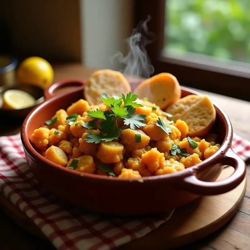 Pav Bhaji Indio con Pan de Brioche Integral:Receta Callejera en Airfryer