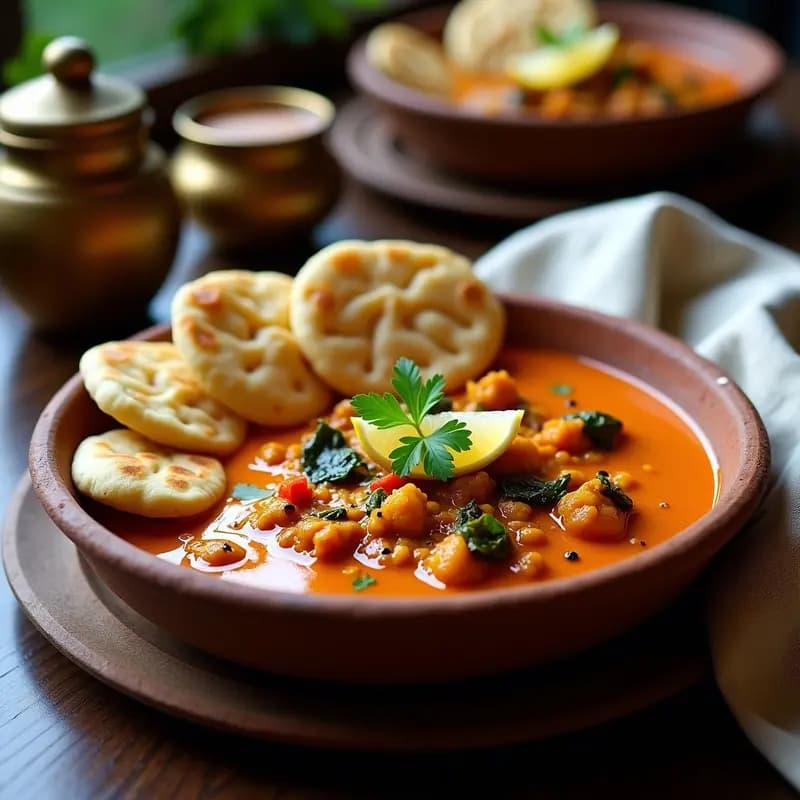 Pav Bhaji con Pan de Bolls: Platos Indian Callejero Vegano en Olla Express
