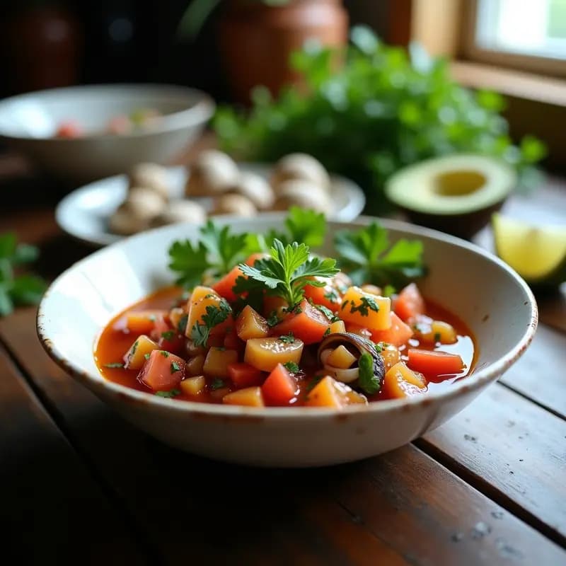 Pebre Chileno con Choritos y Limón: Salsa Fresca para Mariscos en 10 Minutos