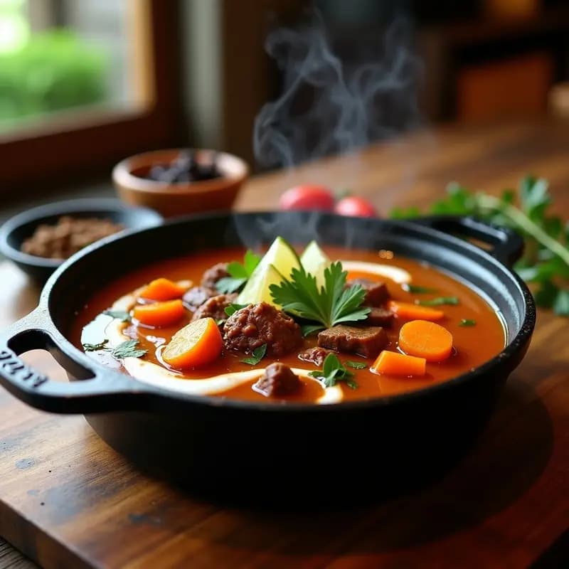 Pepper Pot Soup: Sopa Jamaiquina de Carne con Pimientos Scotch Bonnet y Especias