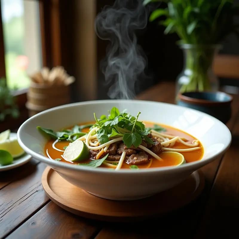 Pho Vietnamita de Ternera y Fideos de Konjac: Receta Tradicional Keto y Sin Gluten