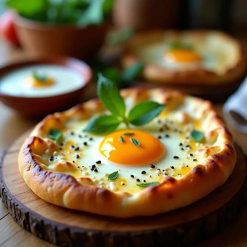 Pide Turco con Queso Hellim y Huevos: Desayuno Salado en 15 Minutos