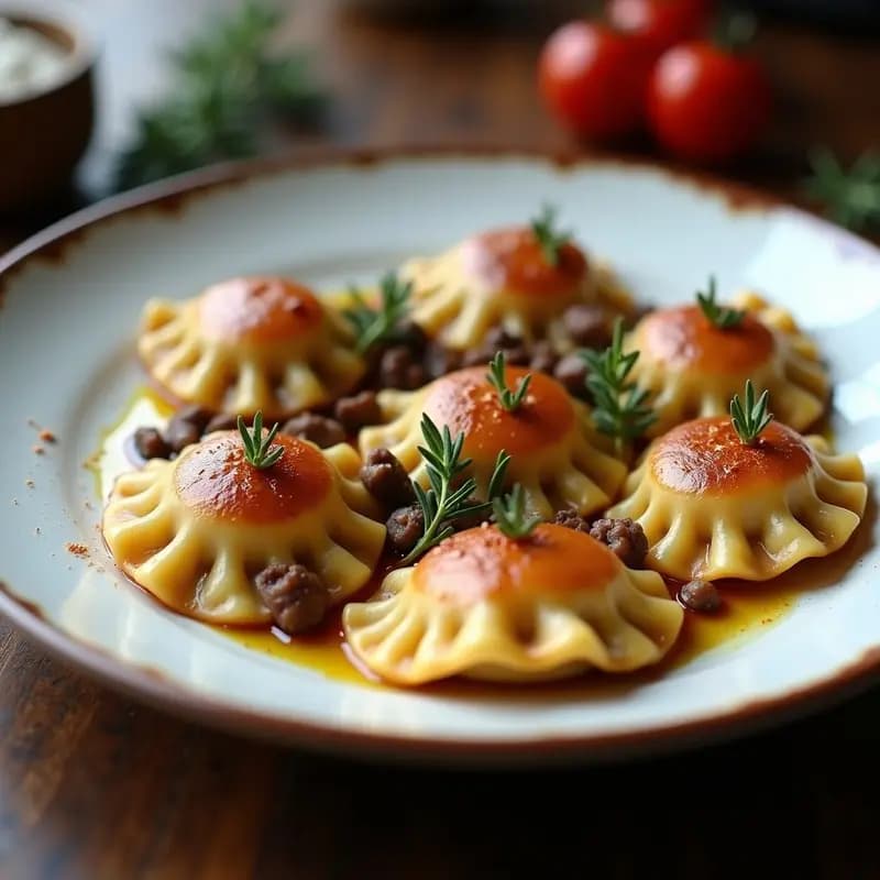 Pierogi Polacos Rellenos de Hongos y Cebolla Caramelizada: Receta Tradicional Vegana