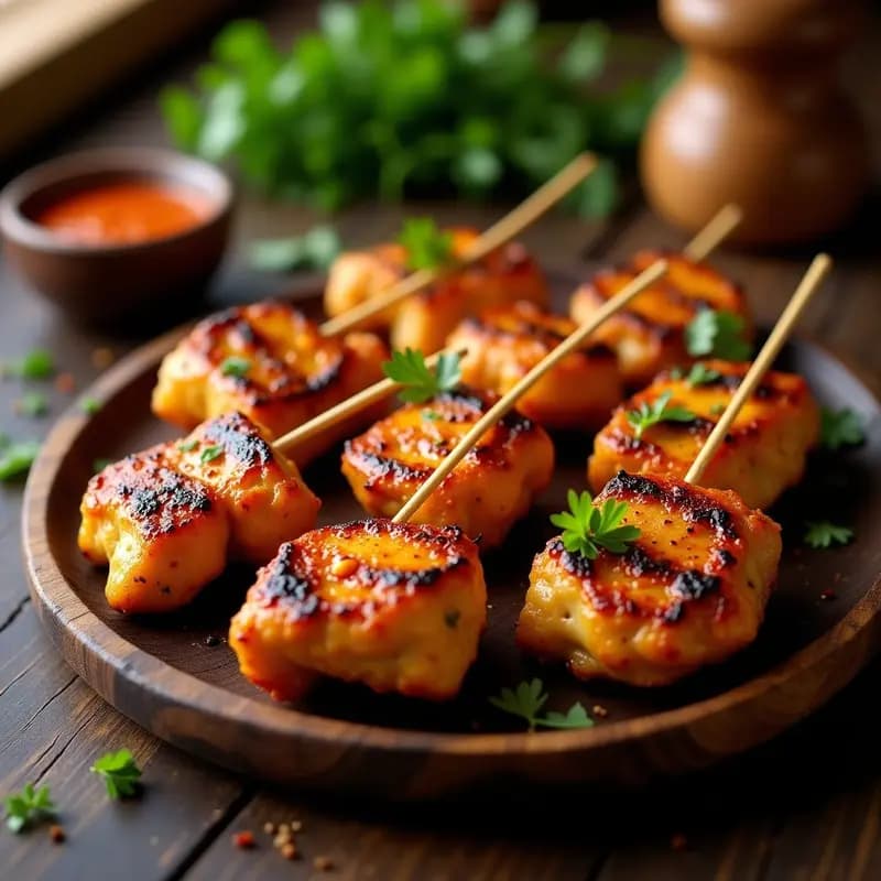 Pinchos Morunos de Pollo con Especias: Receta Andaluza en Airfryer Sin Freír
