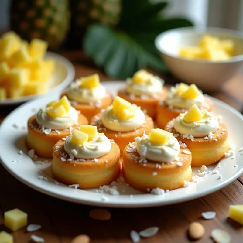 Piononos Puertorriqueños de Queso Crema y Piña: Postre Caribeño Sin Horno