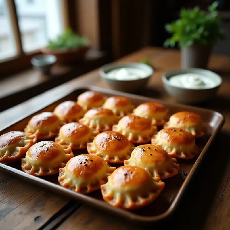Pirozhki Rusos Rellenos de Hongos y Repollo: Receta de Invierno en Horno