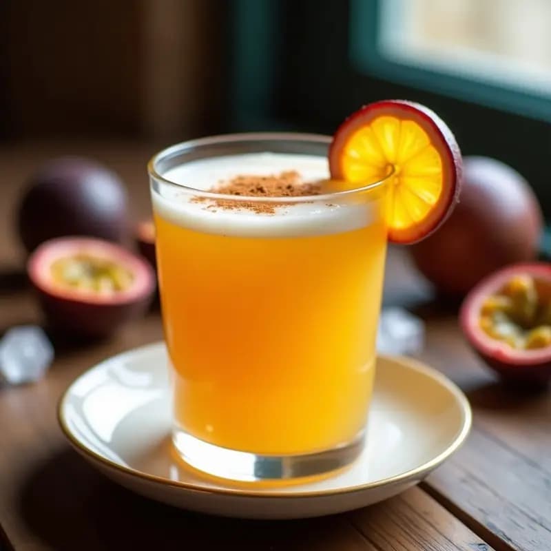 Piscok Sour de Maracuyá: Bebida Peruana Sin Alcohol y Refrescante