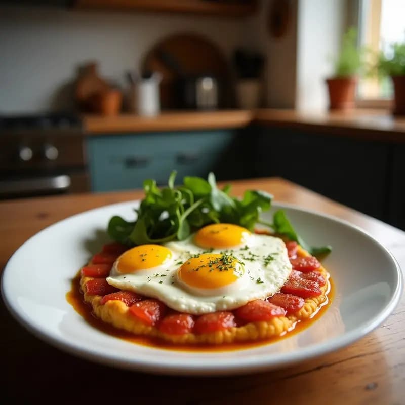 Pisto Manchego con Huevos Fritos: Receta de Aprovecho con Verduras de Temporada