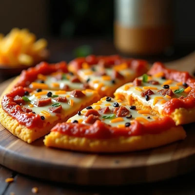 Pizza 4 Quesos con Base de Doritos: Receta Crujiente y Adictiva para Noche de Película