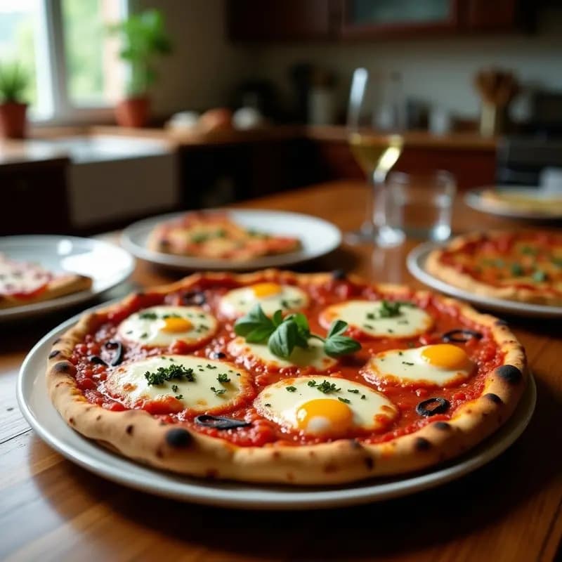 Pizza 5 Quesos con Base de Trenza de Mozzarella y Salsa de Trufa Negra: Receta para una Noche de Lujo Calórico