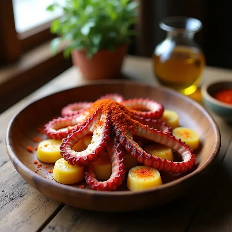 Polbo á feira con pimentón y patata: Receta gallega de pulpo tierno y sabroso