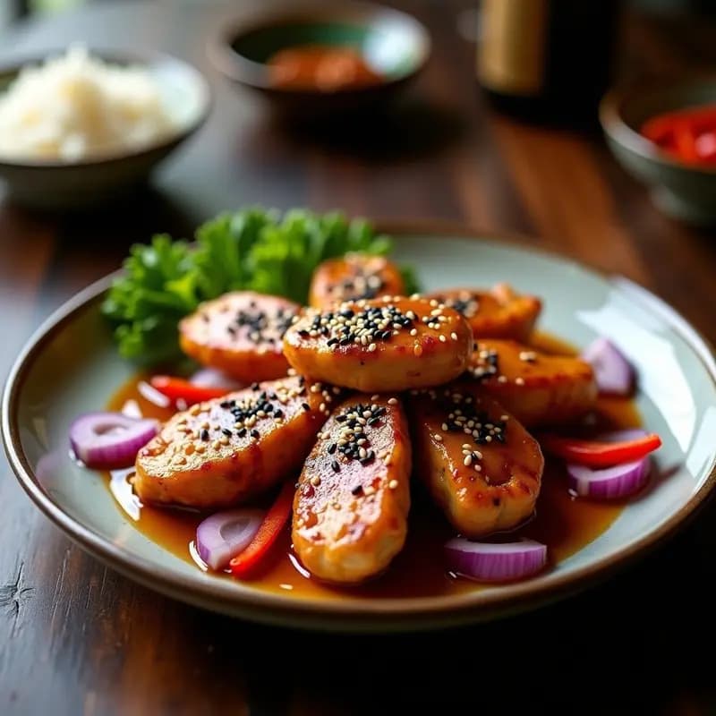 BPunké de Pollo al Miso y Sésamo: Receta Japonesa en Airfryer con Toque Umami