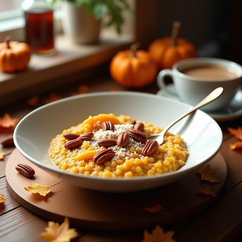 Porridge de Quinoa y Calabaza: Desayuno Sin Gluten con Especias de Pumpkin Spice