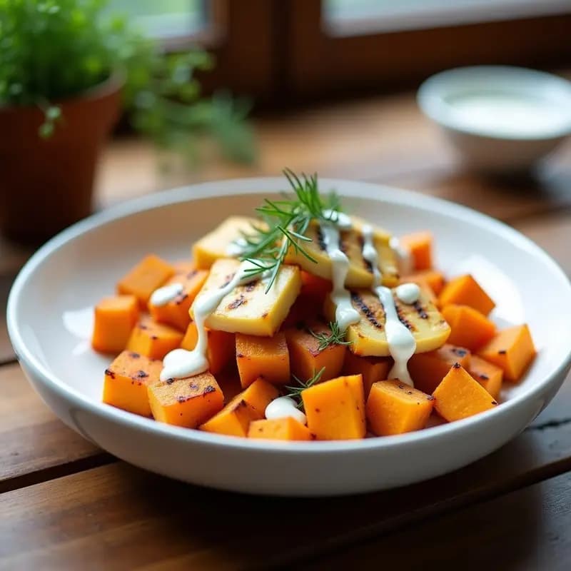Poutine de Batata y Queso Halloumi: Versión Gourmet del Clásico Canadiense en Airfryer