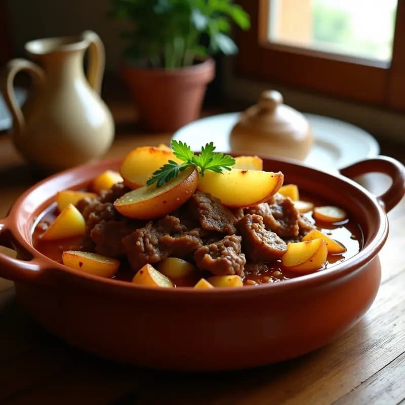 Pringá de Cordero con Patatas Panaderas: Receta Andaluza para Aprovechar Sobras