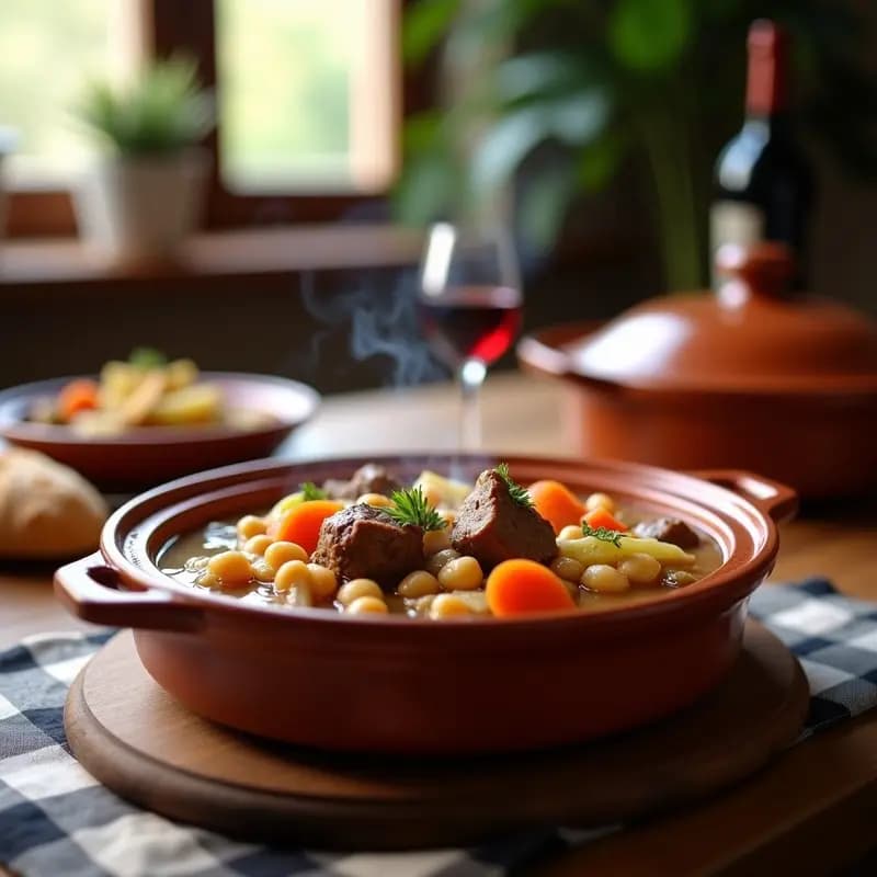 Puchero Andaluz con Carne de Ternera y Verduras de Temporada: Guiso Reconfortante
