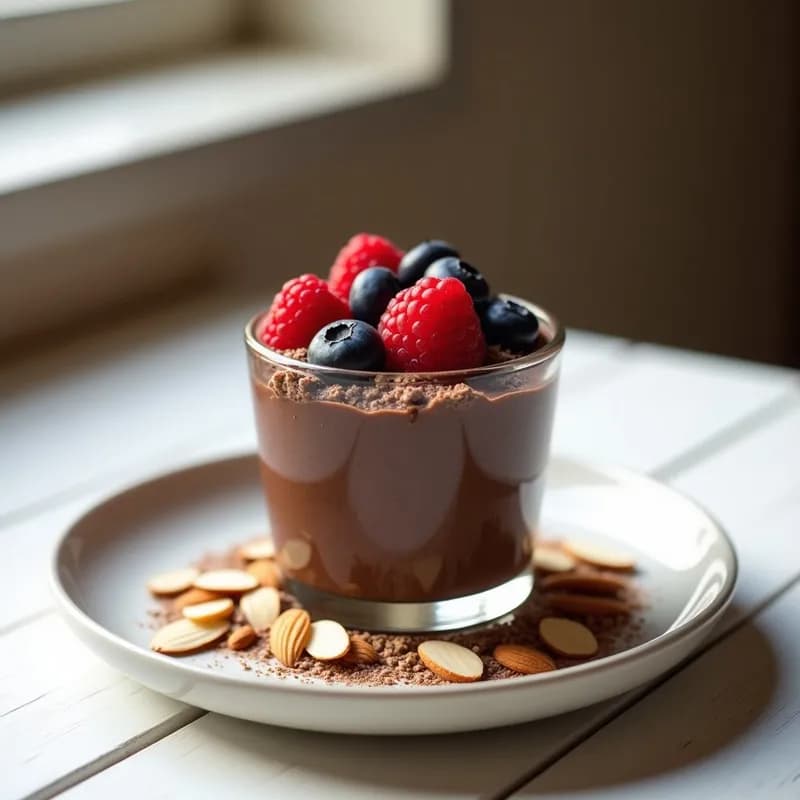 Pudín de Chía con Cacao: Receta Vegana Sin Azúcar y Alta en Fibra