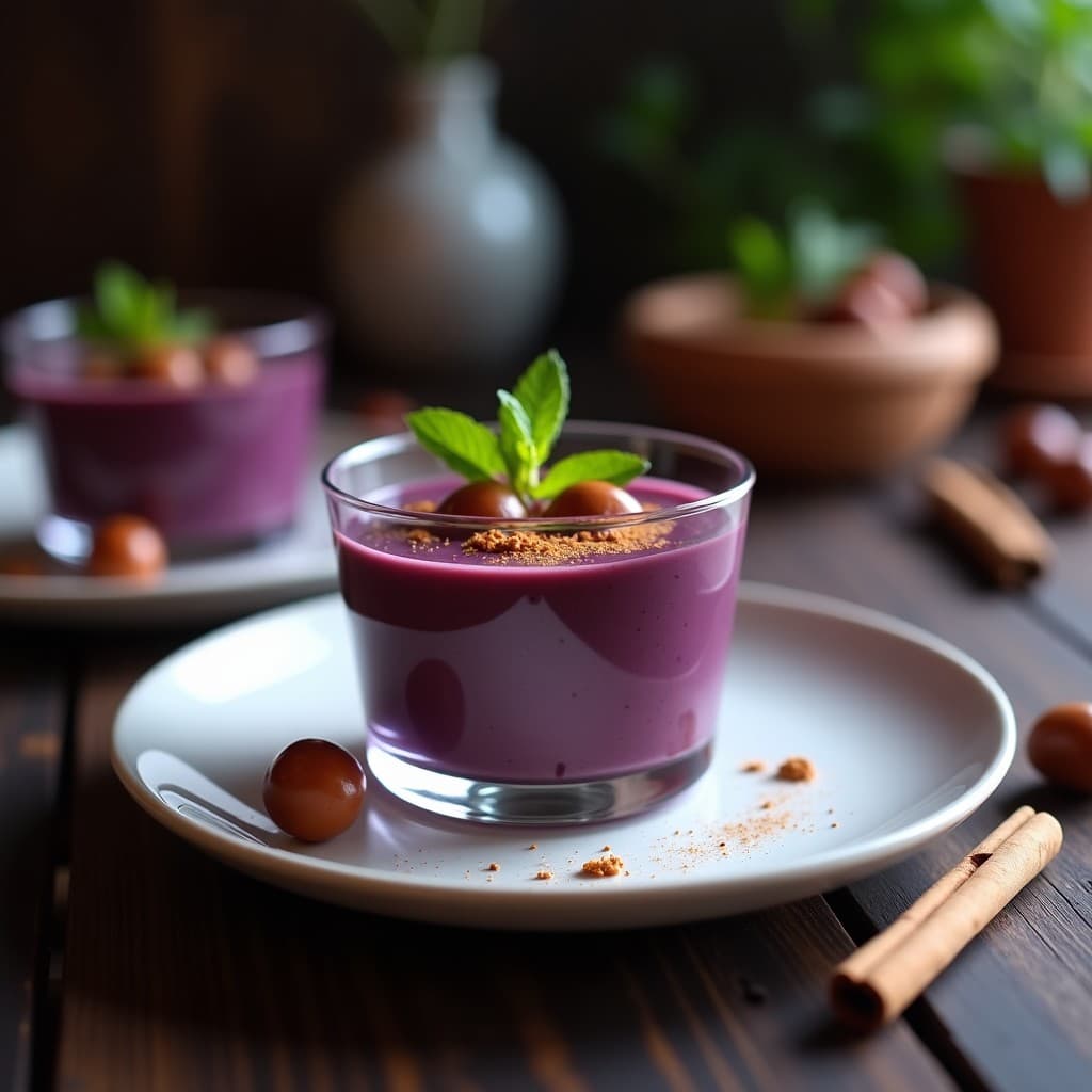Pudín de Batata Morada y Castañas con Canela: Postre Sin Gluten y Sin Lácteos en Thermomix