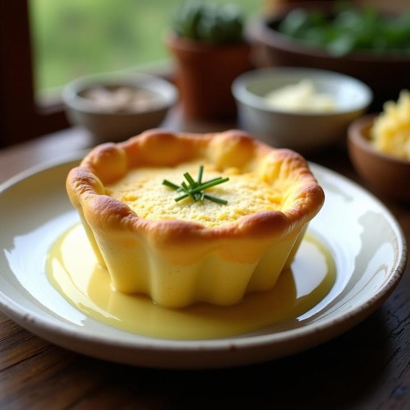 Pudín de Coliflor y Queso Parmesano: Receta Keto y Sin Harina en Microondas