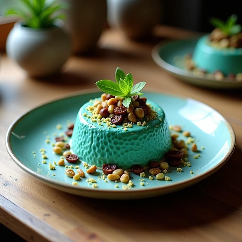Pudín de Semillas de Lino y Blue Spirulina: Postre Detox Vegano en 5 Ingredientes