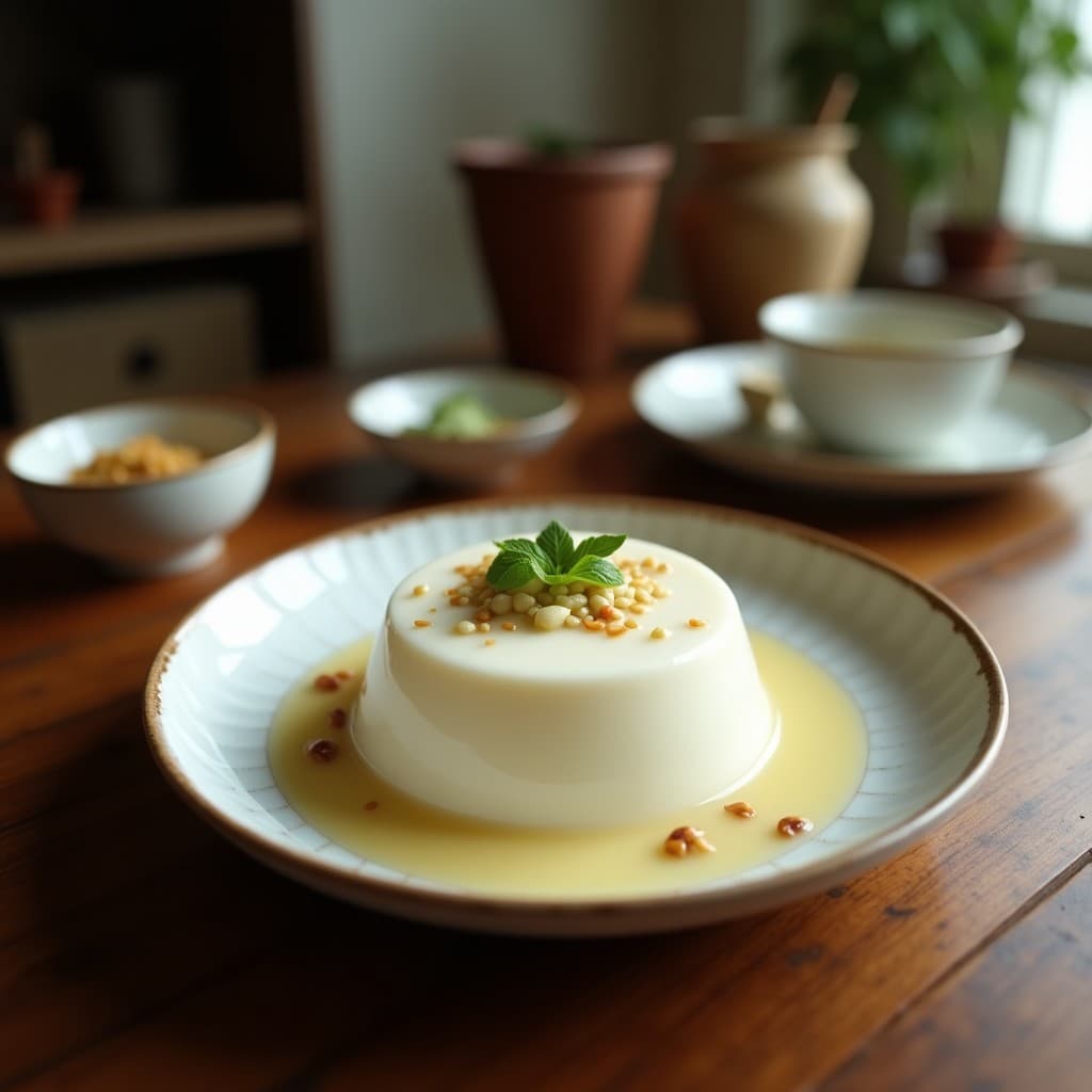 Pudín de Semillas de Loto y Leche de Coco: Postre Chino Tradicional Vegano y Keto