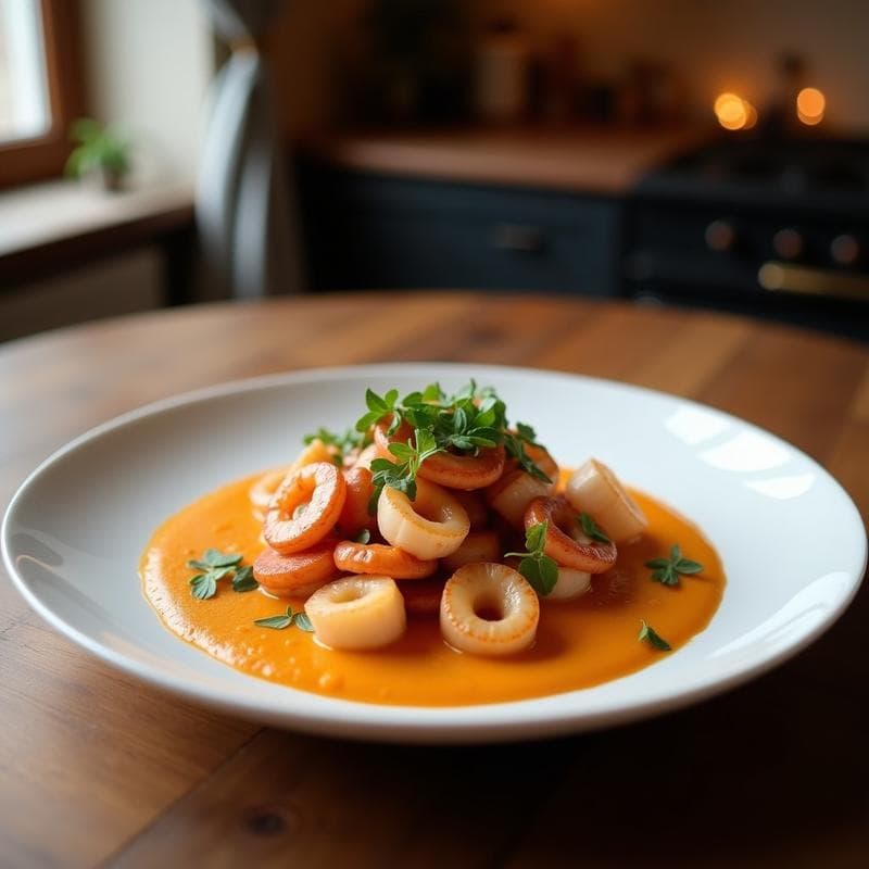 Pulpo a la Gallega con Puré de Castñas: Receta Tradicional con Toque Moderno