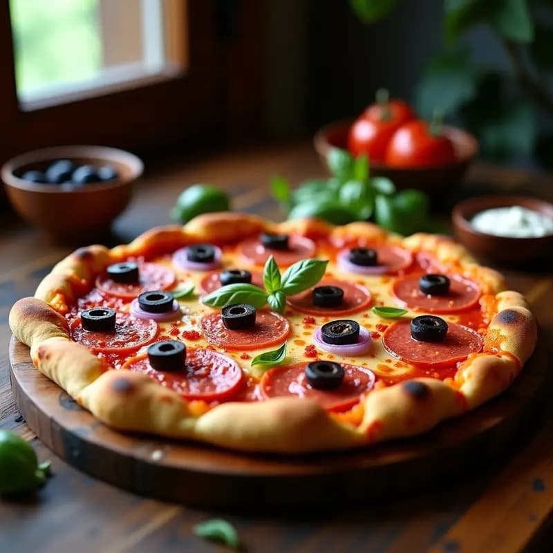 Pupperoni Pizza de Coliflor con Queso Vegano: Receta Americana Keto y Sin Gluten