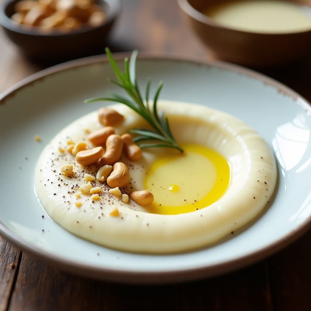 Puré de apio nabo y mantequilla de anacardos: Receta Francesa Keto y Sin Lácteos