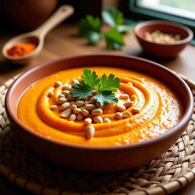 Puré de Boniato y Cacahuete con Especias de Ras el Hanout: Receta Marroquí Vegana