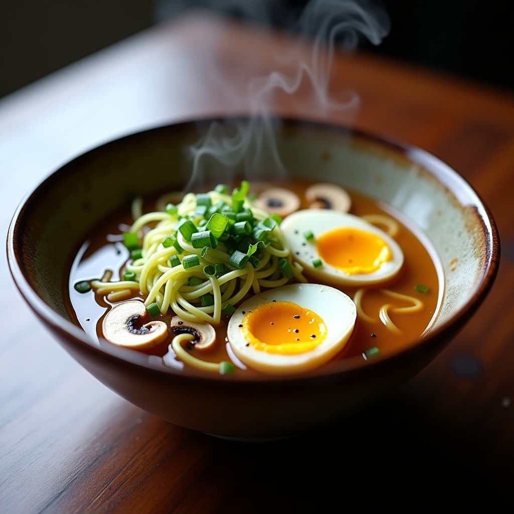 Ramen de Caldo de Hongos con Fideos de Zucchini: Receta Japonesa Low-Carb en Thermomix