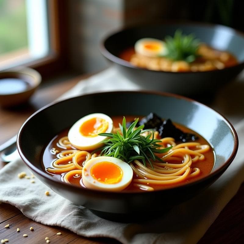 Ramen de Kamut con Champiñones Reishi y Caldo de Huesos: Receta Antiinflamatoria en Olla Express
