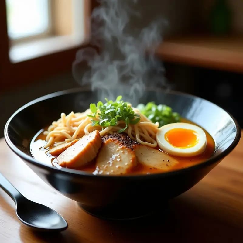 Ramen de Pollo y Hongo Shiitake: Receta Japonesa Auténtica con Caldo Umami en 1 Hora