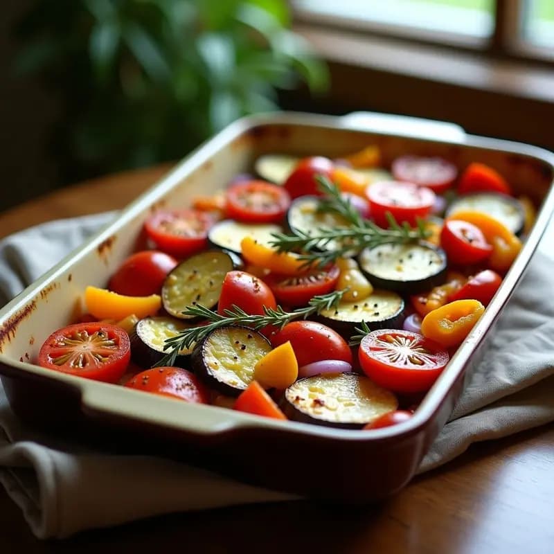 Ratatouille con Berenjena y Calabacín: Receta Francesa Vegana y Baja en Calorías