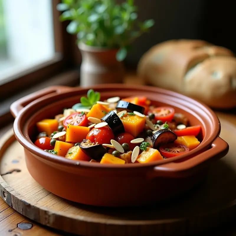 Ratatouille Provenzal con Calabaza: Plato Francés Vegano y Bajo en Calorías