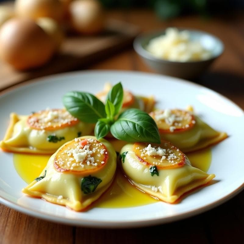 Raviolis de Calabacín Rellenos de Requesón y Espinacas: Receta Keto Sin Pasta en 20 Minutos