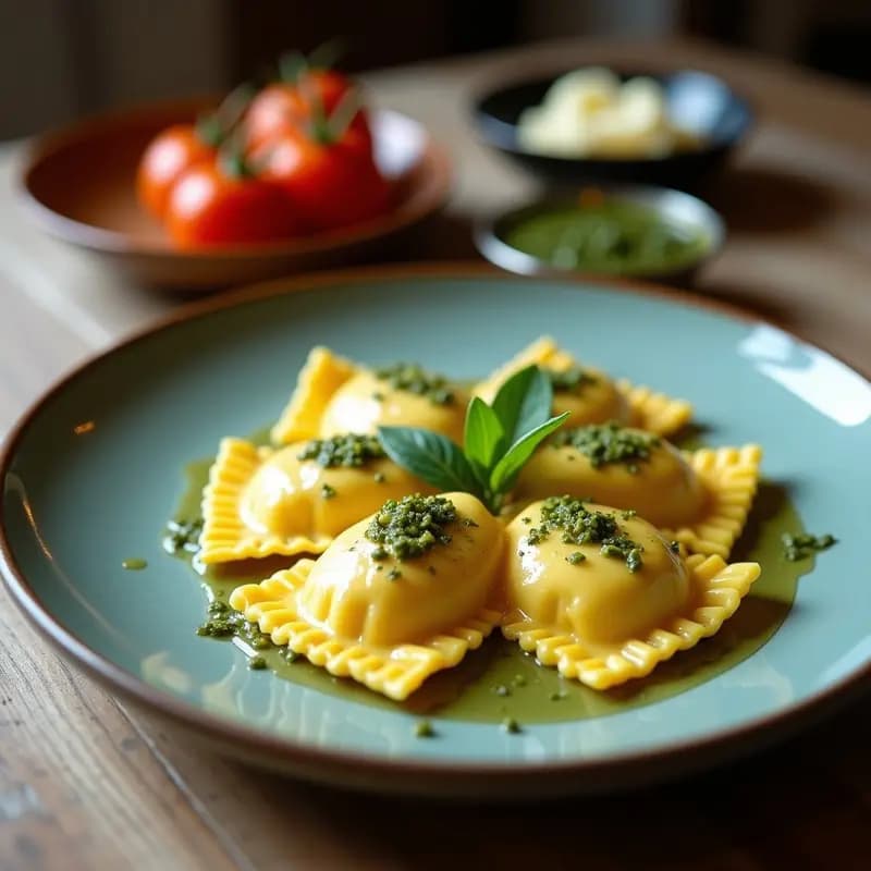 Raviolis de Calabaza y Queso de Cabaña: Receta Argentina en Olla con Salsa de Salvia