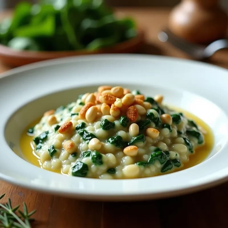Risotto de Espinacas y Trufa Negra: Receta en Airfryer Sin Remover y Ultracremoso