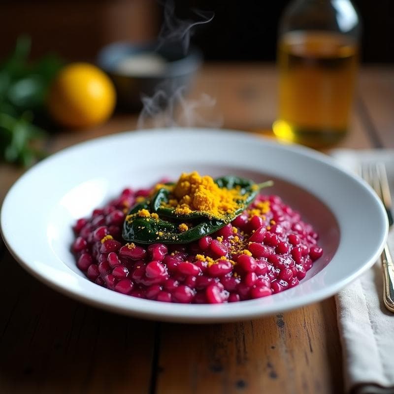 Risotto de Remolacha y Cúrcuma: Receta en Airfryer Sin Lactosa y Alta en Antioxidantes
