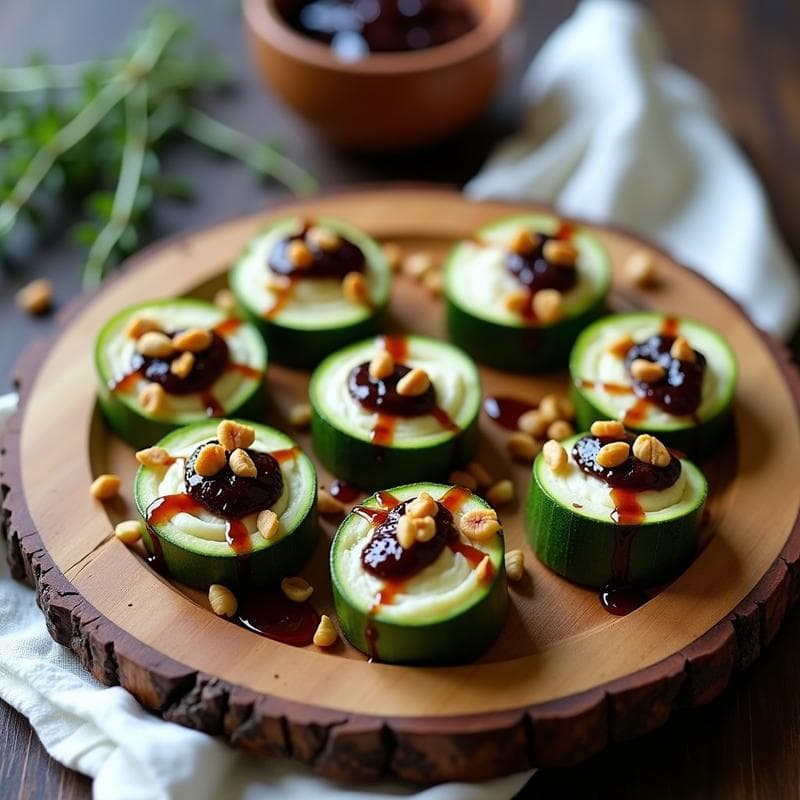 Rollitos de Calabacín con Queso de Cabra y Mermelada de Higo: Aperitivo Francés en 15 Minutos