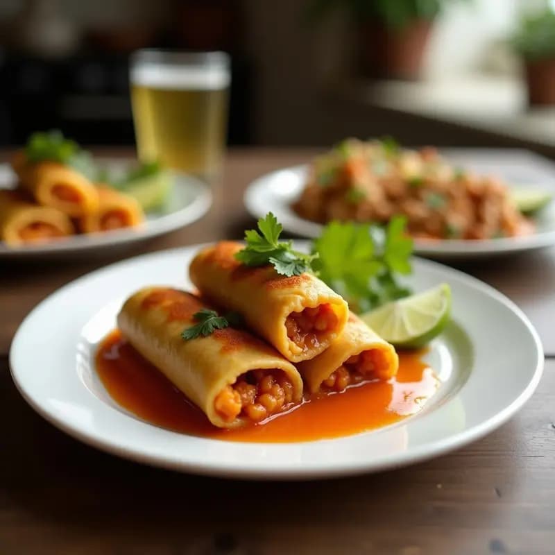 Rollitos de Lechuga con Picadillo de Jackfruit y Pasas: Entrante Mexicano Vegano y Crudivegano