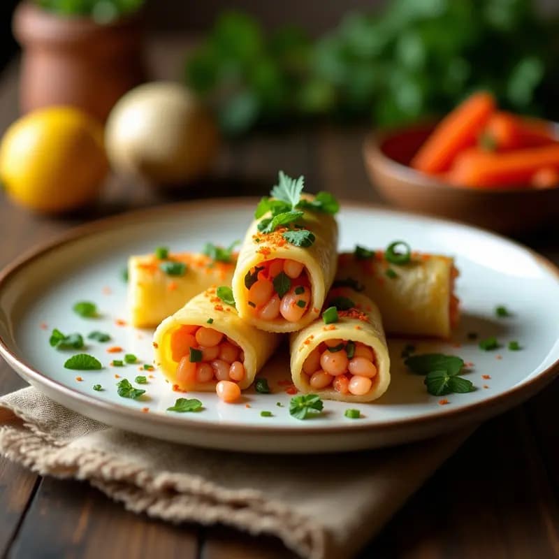 Rollitos de Primavera Vietnamitas con Camarón y Hierbas Frescas: Receta nueva en Thermomix