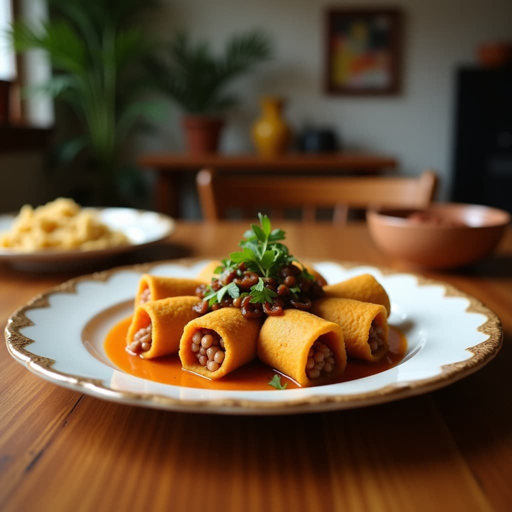 Rollitos de Hoja de Repollo con Falafel de Habas: Aperitivo Libanés Sin Gluten en Thermomix