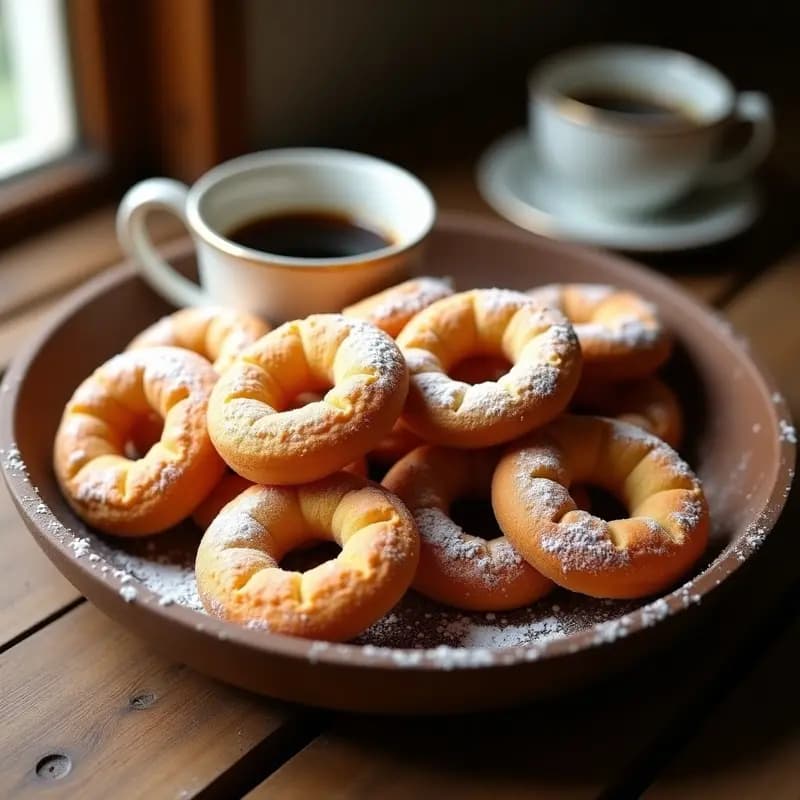 Rosquillas de Anís de la Abuela con Azúcar Glass
